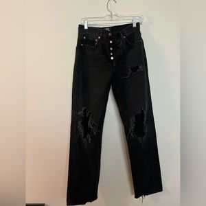BDG urban outfitters ripped relaxed straight jeans